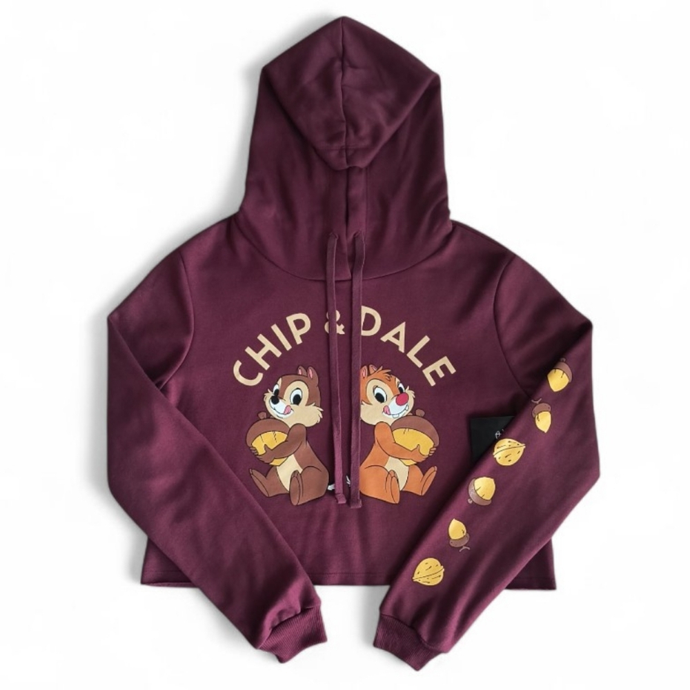 Disney Chip & Dale Cropped Hoodie